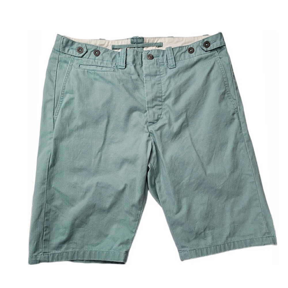 Levi's Men's Aqua Flat Front Cotton Shorts